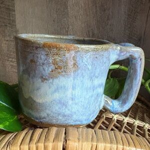 Handcrafted Blue Ceramic Mug